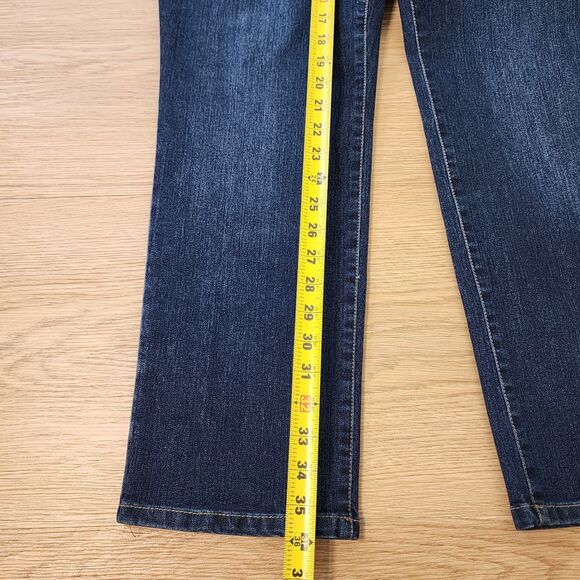 Bandolino Jeans Womens 12 PS Dark Wash Mandie Perfect Fit Straight Leg 33x27 NWT - Picture 6 of 12